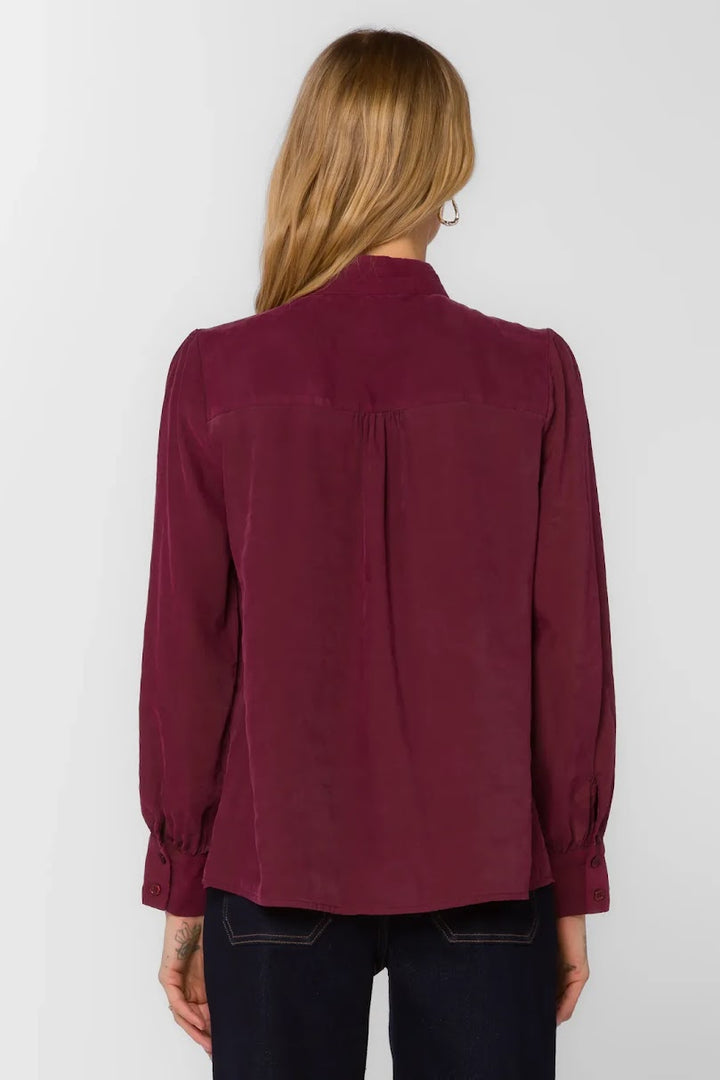 Anastasia Blouse - Cabernet