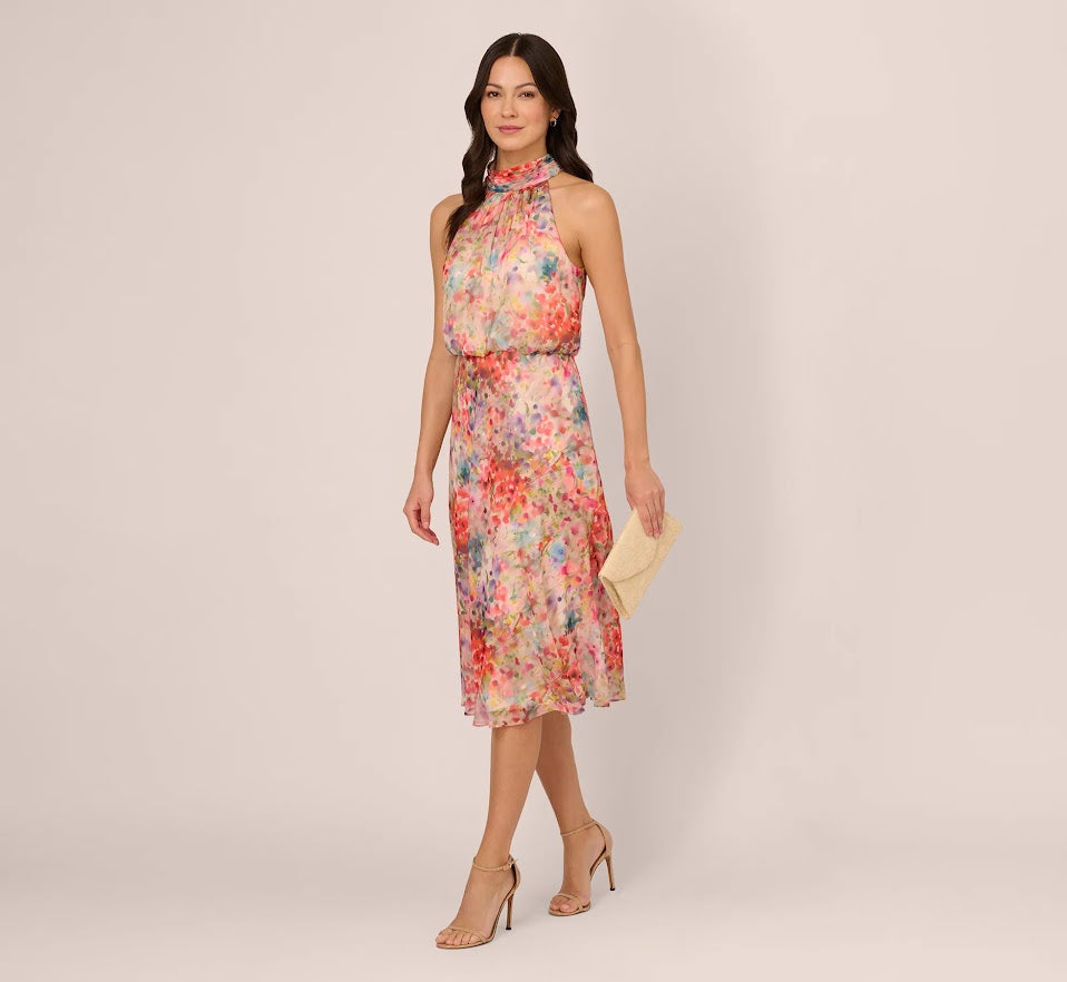 Beautifully Botanical Dress - Red Multi