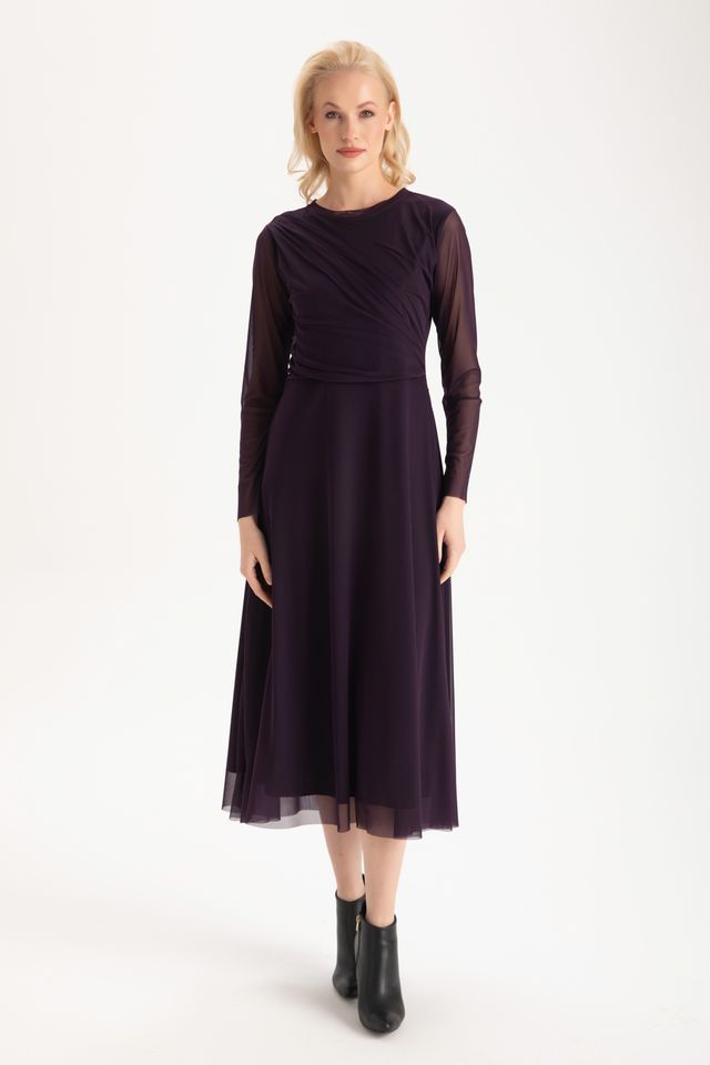Callie Midi Dress - Mulberry