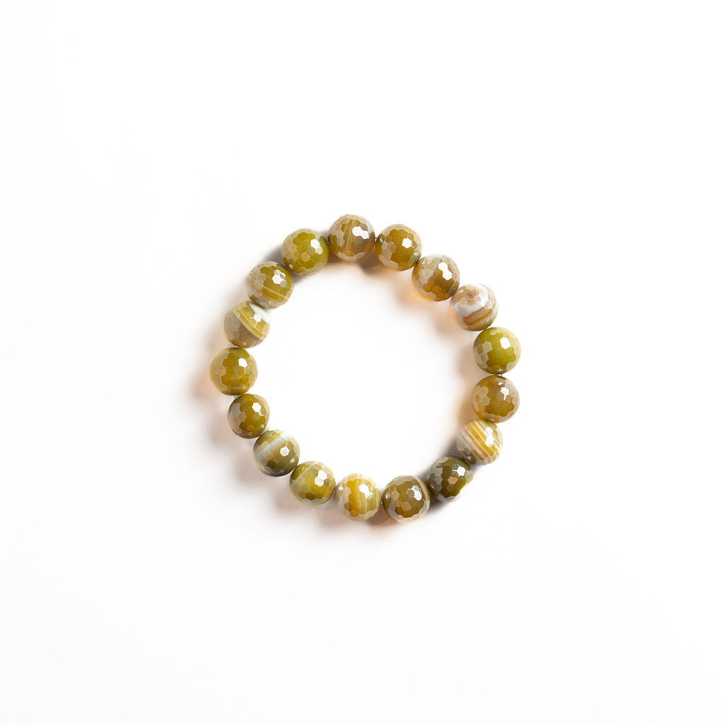 Agate Gemstone Bracelet - Citrine