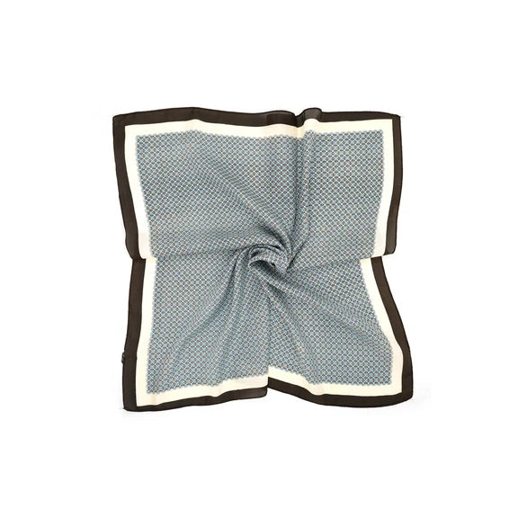 Mixed Print Scarf - Blue