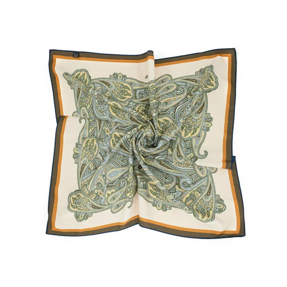 Mixed Print Scarf - Tan