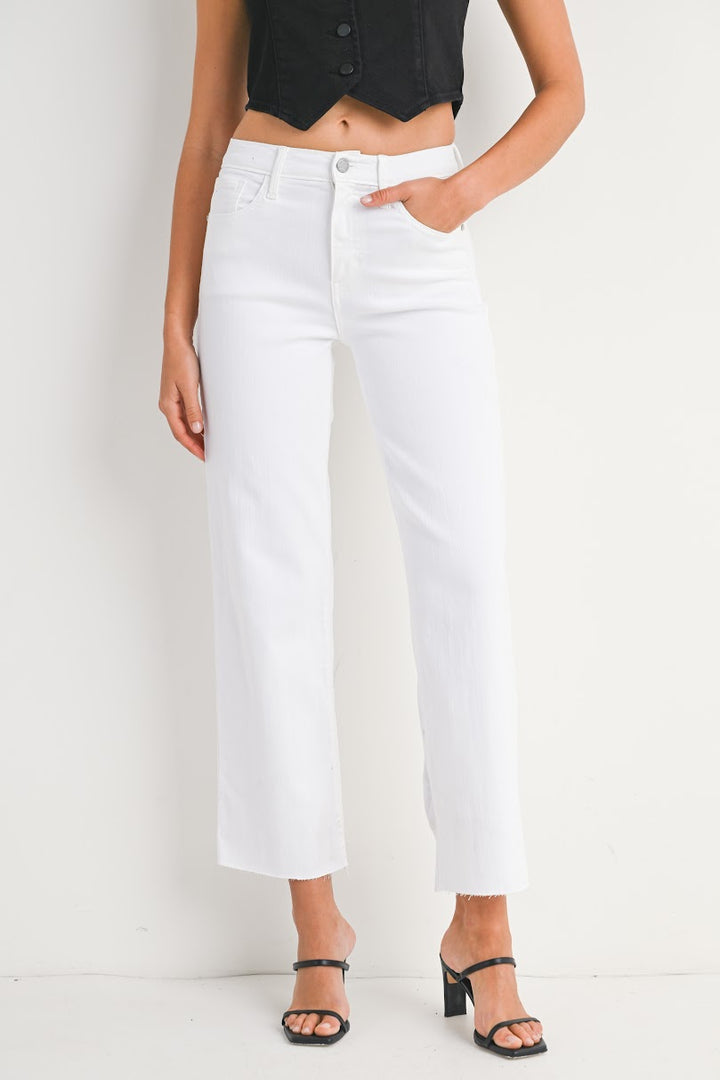 Classic Straight Leg Jeans - Optic White