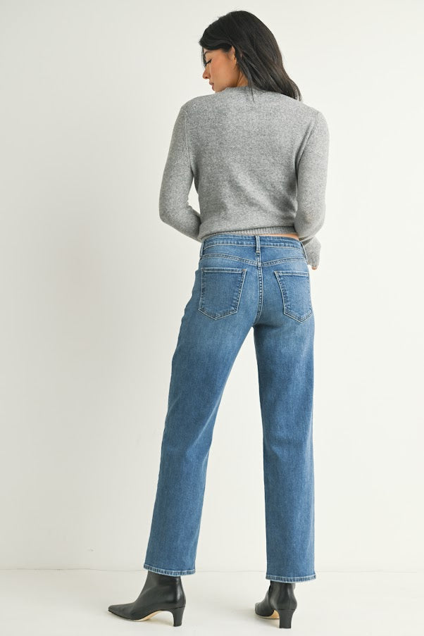 Slim Wide Leg MR - Light Denim