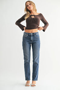 MR Skinny Pencil Jeans - Dark Denim