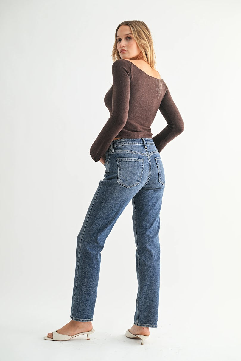MR Skinny Pencil Jeans - Dark Denim