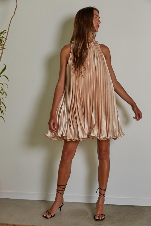 Madly In Love Dress - Nude