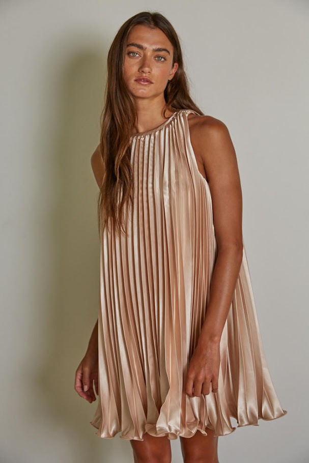 Madly In Love Dress - Nude