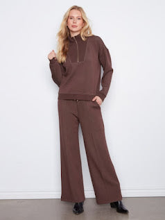 Celeste Leisure Pant Set - Espresso
