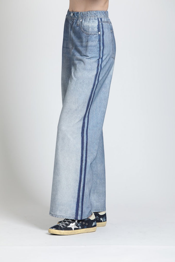 French Terry Pant - Frosted Indigo