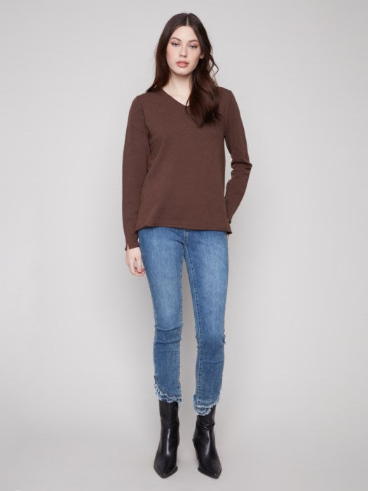 My Basic Sweater - Heathered Mocha