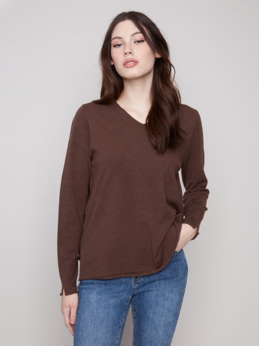 My Basic Sweater - Heathered Mocha