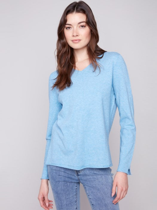 My Basic Sweater - Heathered Oxford