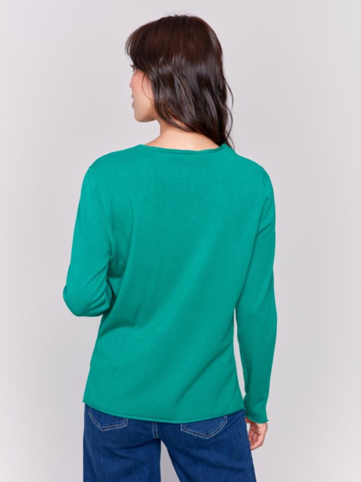 Perfect V Neck Sweater - Forest