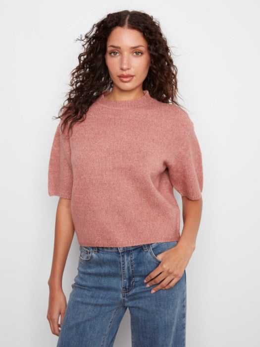 Cora Sweater - Heather Carnation