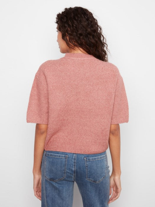 Cora Sweater - Heather Carnation