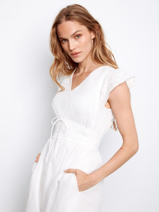 Natalie Midi Dress - White
