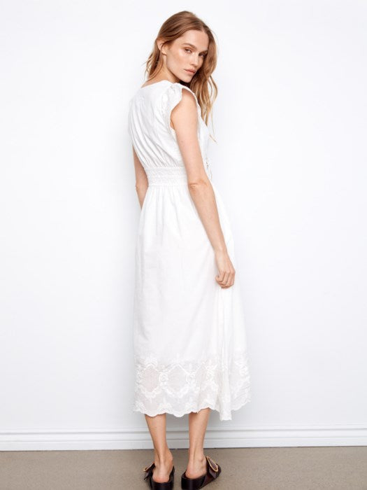 Natalie Midi Dress - White