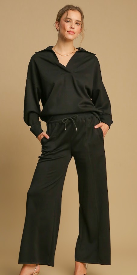 Taylor Wide Leg Set - Black