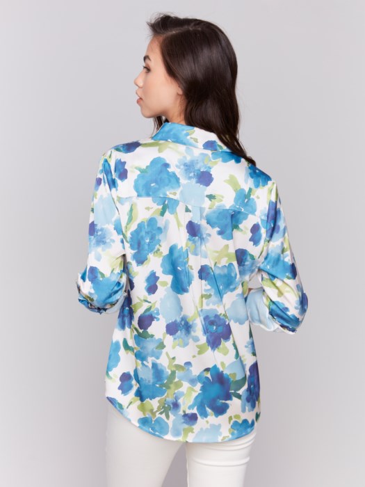 Fabulous Floral Top - Lime