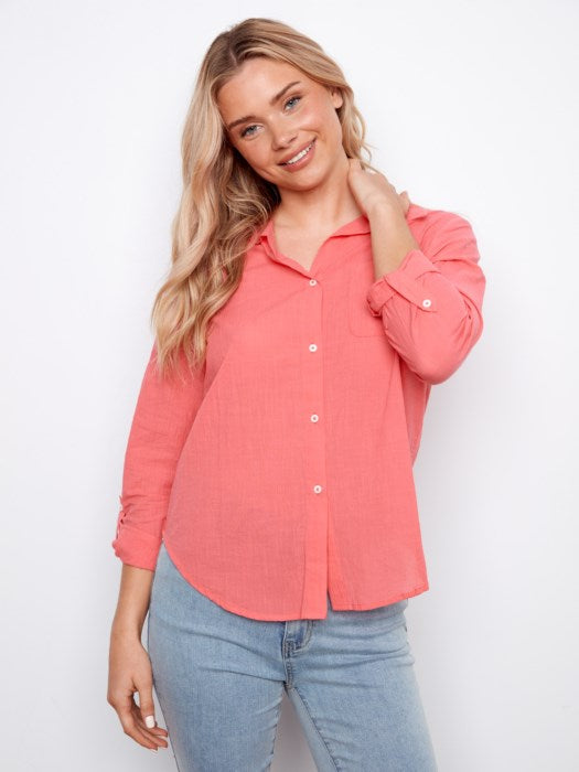 Mallory Blouse - Sorbet