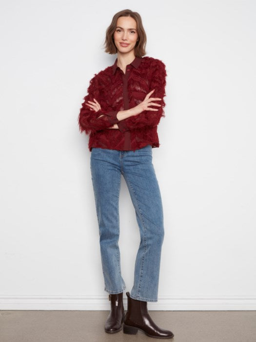 Chevonne Blouse - Merlot