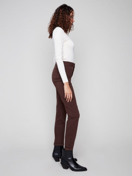 5 Pocket Slim Twill Pant - Mocha