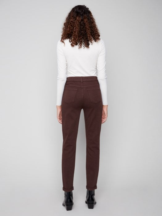 5 Pocket Slim Twill Pant - Mocha