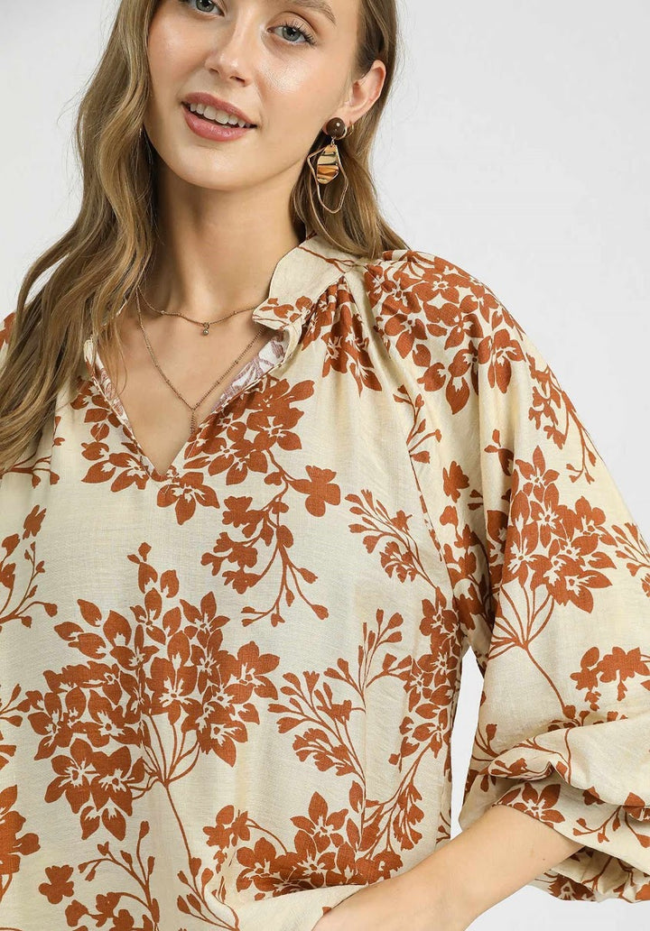 The Selene Blouse - Caramel