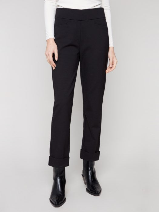 Fabulous Ponte Knit Pants - Black