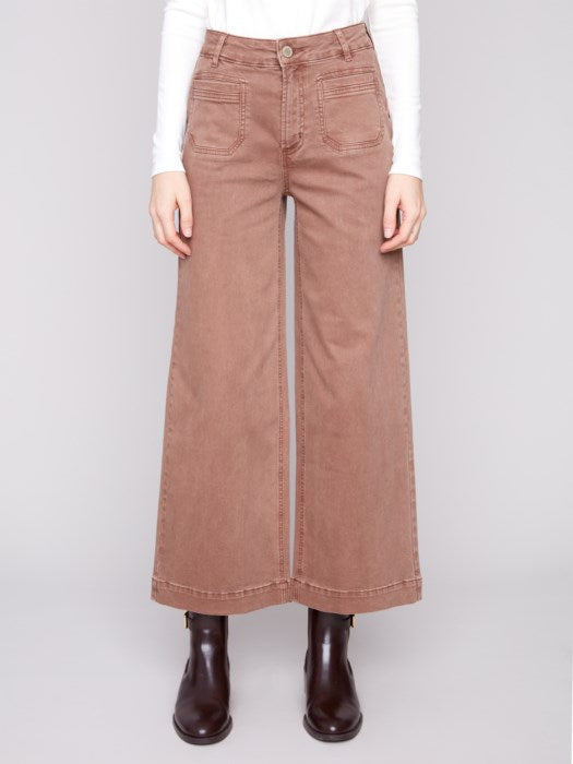 My Favorite Cropped Flare Pants - Truffle
