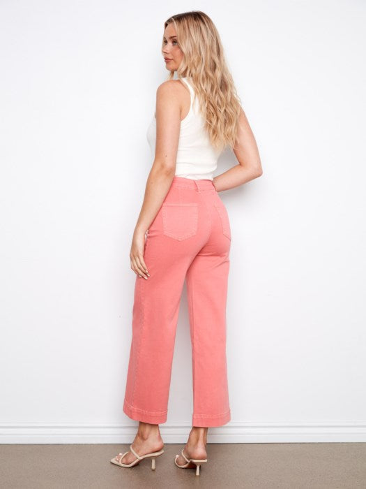 My Favorite Cropped Flare Pants - Sorbet