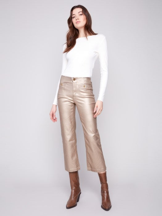 Beautiful In Brass Pant - Brass