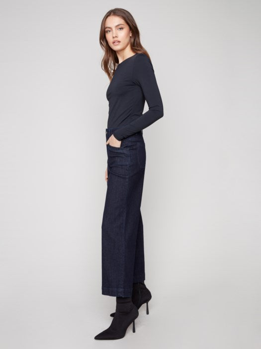 Lisa Cropped Pants - Deep Blue