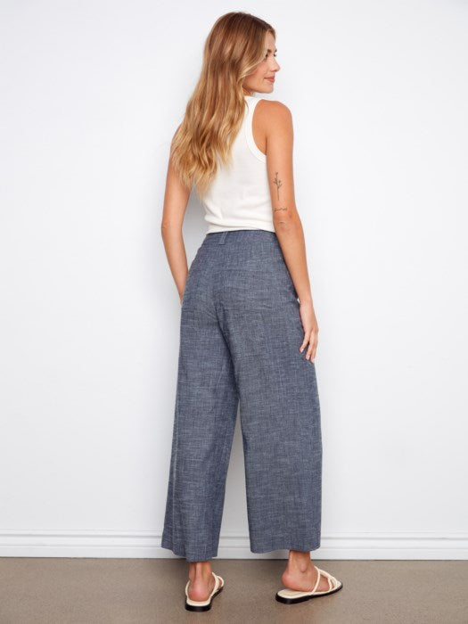 Sasha Wide Leg Pant - Indigo