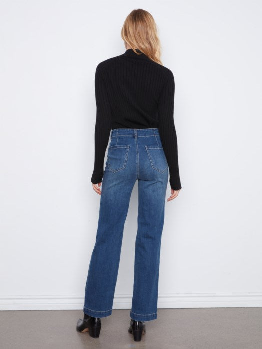 Simple Straight Leg Jeans - Indigo
