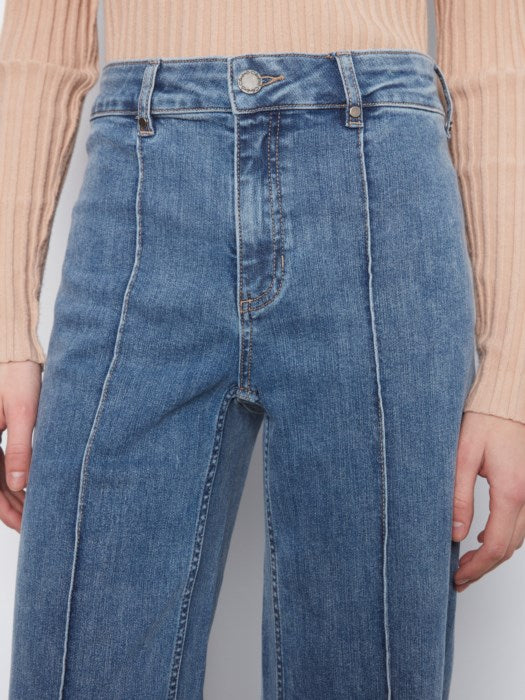 Cleo Wide Leg pant - Medium Blue