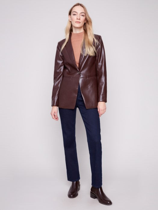 The Laura Blazer - Cabernet