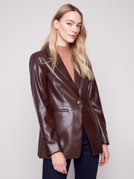 The Laura Blazer - Cabernet