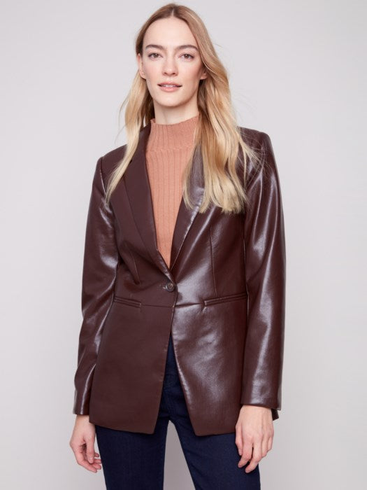 The Laura Blazer - Cabernet