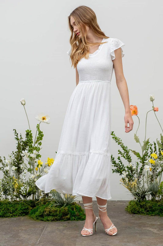 The Senia Dress - White