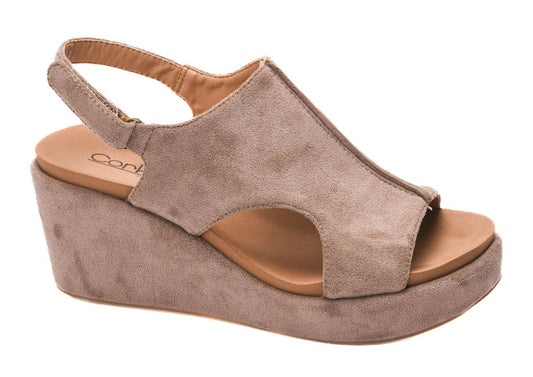 Carley Too Wedge  - Light Grey