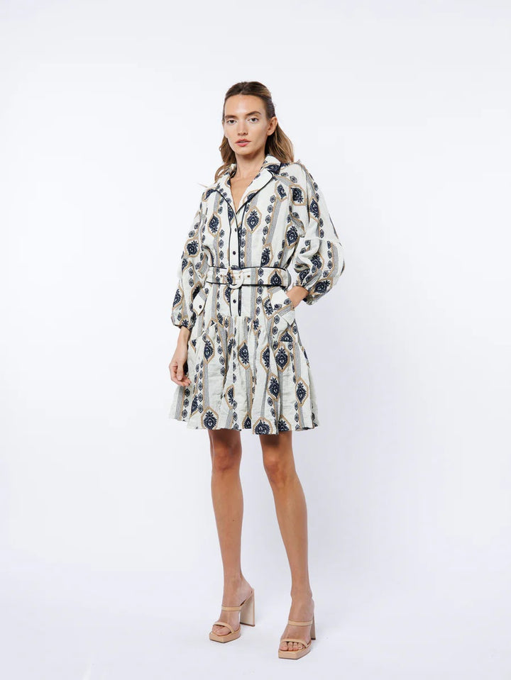Jasper Dress - White Multi
