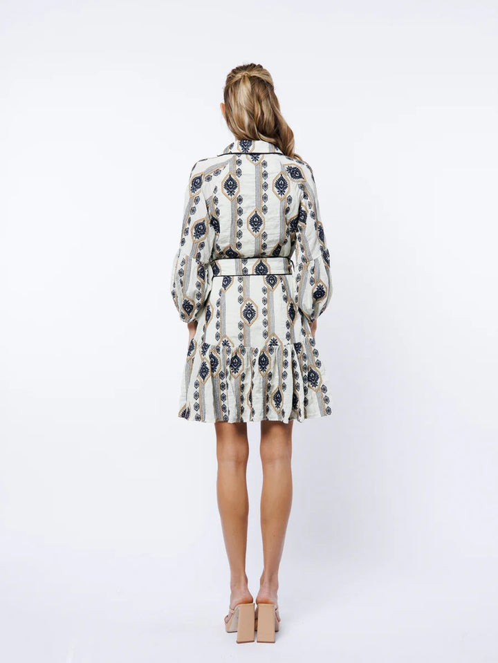 Jasper Dress - White Multi