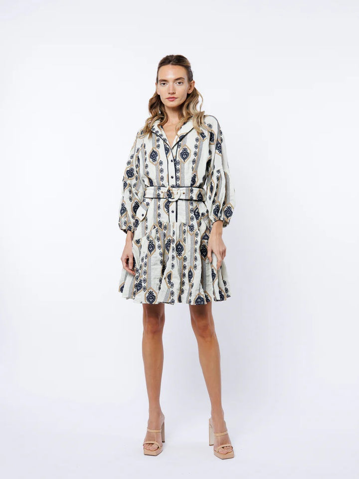 Jasper Dress - White Multi