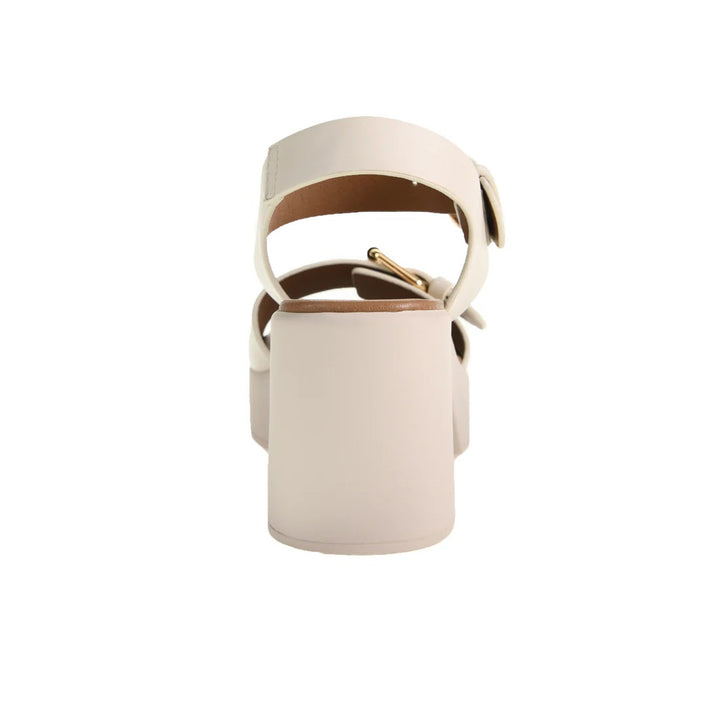 Drew Platform Sandal - Cream