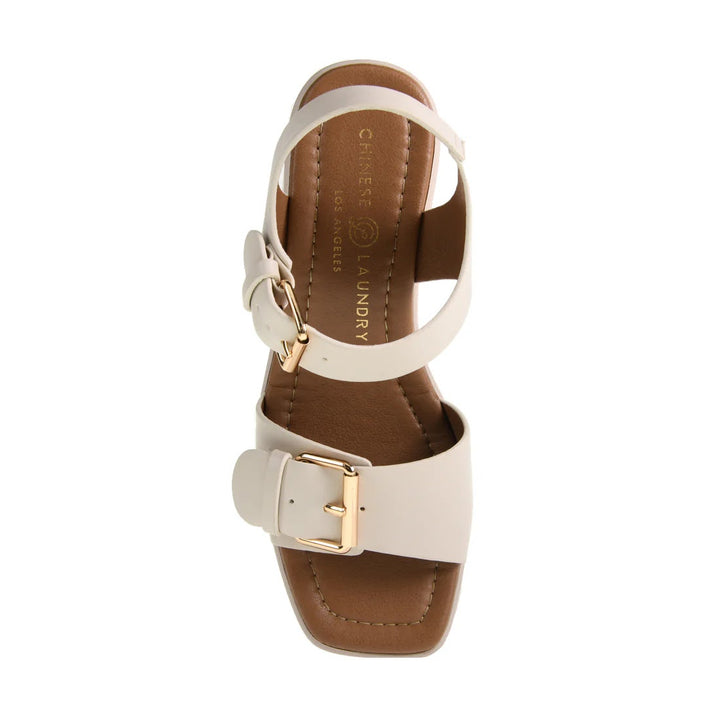 Drew Platform Sandal - Cream