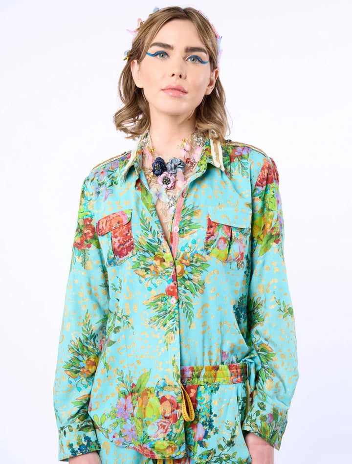The Cordelia Shirt - Aqua