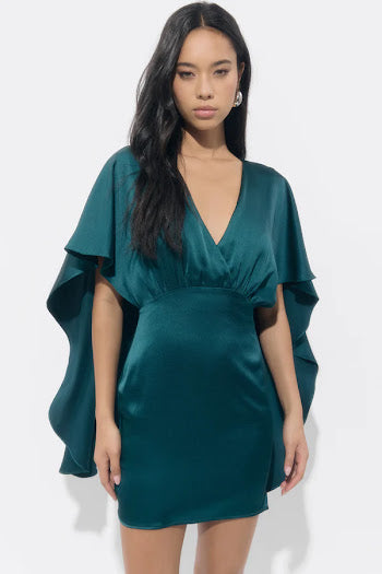 Aria Mini Dress - Dark Teal