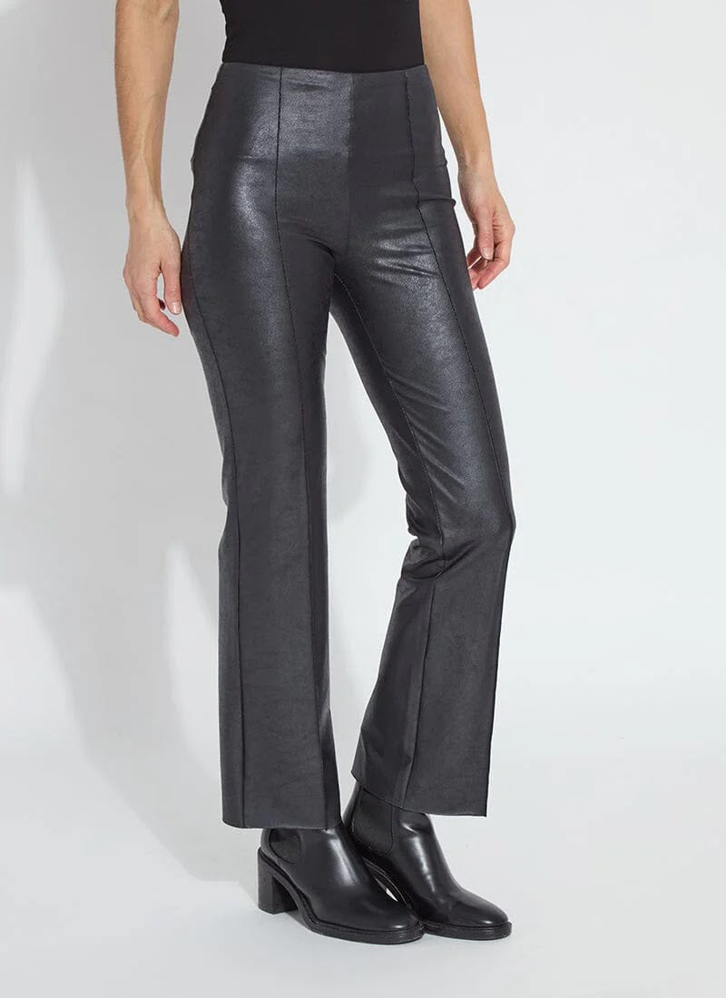 Elysse Foiled Vegan Pant - Black